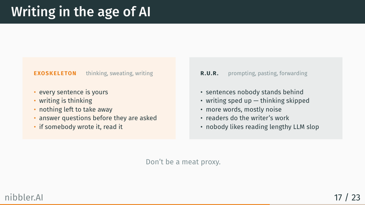 Writing in the age of AI